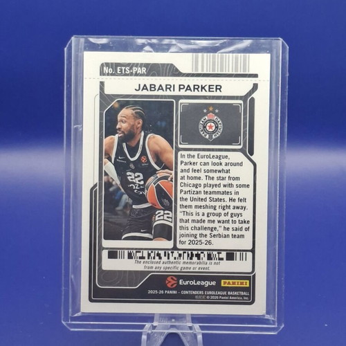 Panini Euroleague Jabari Parker Patch new