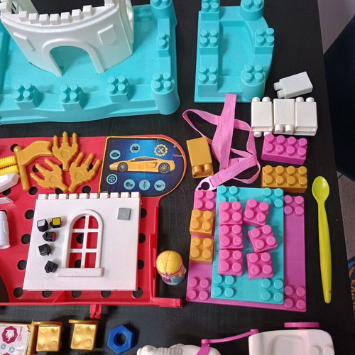 Abrick Ecoiffier Castle Building Blocks toy used