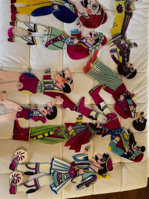 Karagiozis hand painted like new from Thanasis Spyropoulos collection