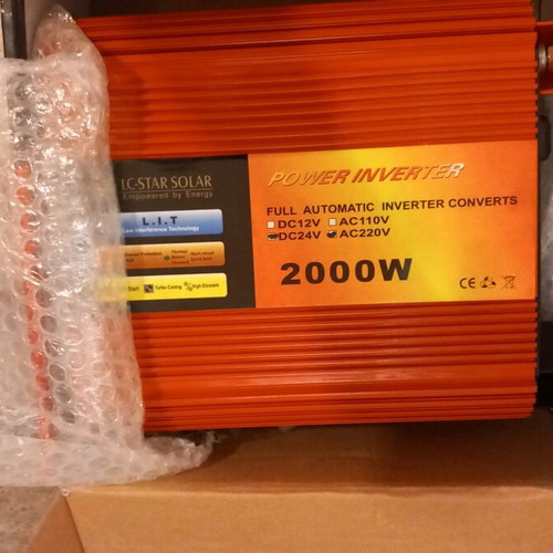 Power inverter 2000W pure sine wave car use new with cables