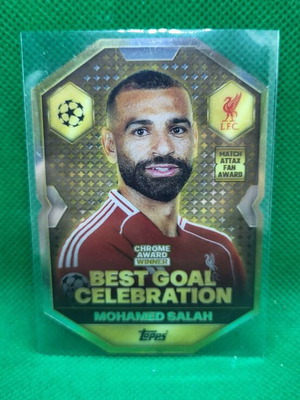 M. Salah Best Goal Celebration Match Attax 2026 Fan Award κάρτα καινούργια