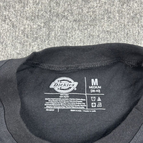 Dickies men's black short sleeve T-shirt, medium, 100% cotton