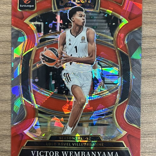 2025-26 Panini Select Euroleague Basketball Victor Wembanyama Red Ice card like new