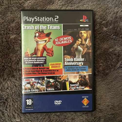 PlayStation 2 Official Magazine Demo DVD used, SCED-54415, 10 games