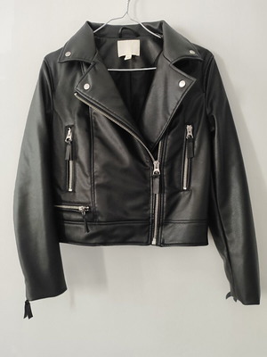 Biker jacket H&M μαύρο μέγεθος S σαν καινούργιο