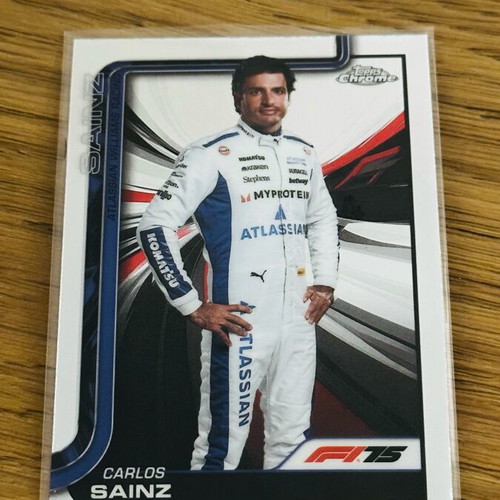 Carlos Sainz Base Portrait Topps Chrome F1 2025 like new