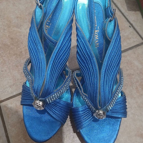 ArtistiRomani blue high-heeled women's sandals size 38
