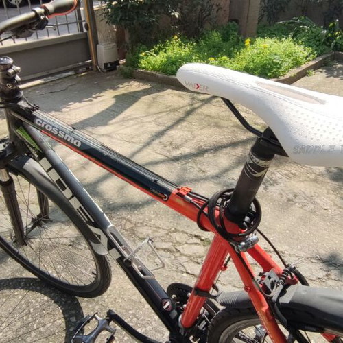 Ideal Crossmo men's trekking bike used, 24-speed Shimano, size L, red