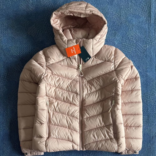 Superdry Hooded Fuji Padded Jacket, women's, vintage blush pink