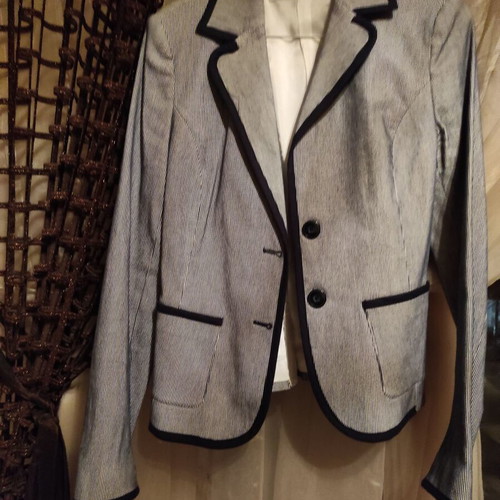 Zara summer jacket blue white like new