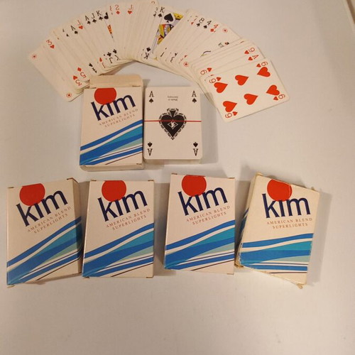 Kim Promotional Playing Cards set of 6, 4 sealed, new
