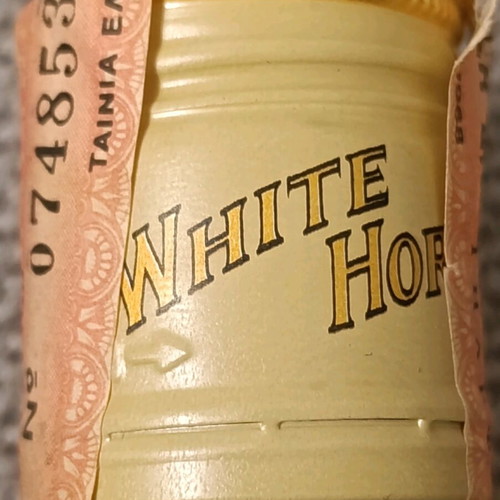 White Horse Fine Old Scotch Whisky sealed, vintage 1980s edition