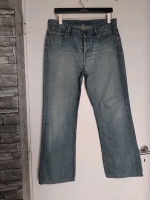 Moritz N 33 men's jeans with buttons like new, size L XL, blue