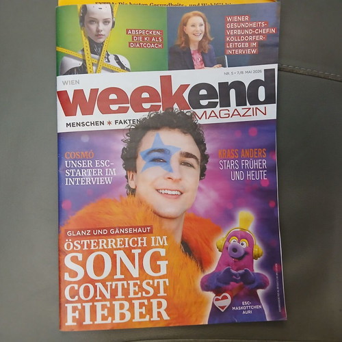 Weekend Austrian Magazine May 2026 Eurovision Special like new