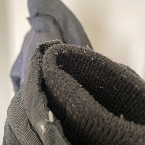 DP…am boy's jacket 3 years 94cm used, gray with fur lining