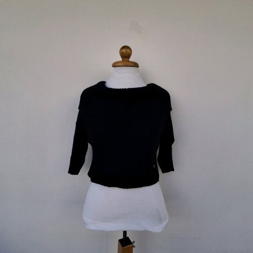 Staff crop sweater like new, black, size M