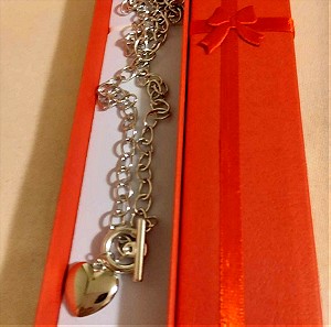 Valentine's day πρόταση  !! Καρδιά σε αλυσίδα  σε κουτάκι δώρου // Heart Charm Chunky Chain Necklace