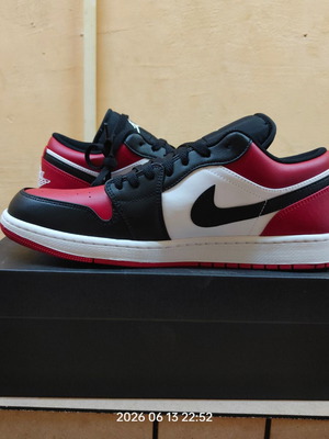 Air Jordan 1 Low No. 47 new, Gym Red/White-Black sneakers