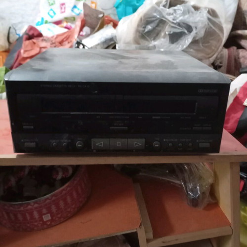 Technics video player used, two cassette decks, unknown condition