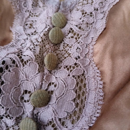Dolce & Gabbana long-sleeve wool and silk top with lace