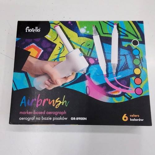 Airbrush aerograph new with 6 markers and 2 stencils
