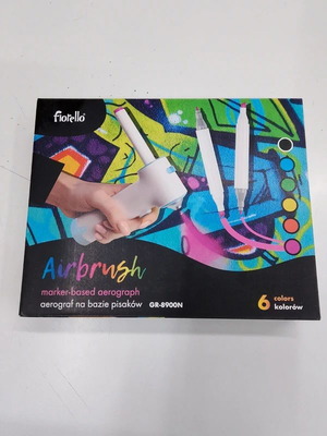 Airbrush aerograph new with 6 markers and 2 stencils