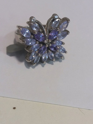Silver ring new, size 54