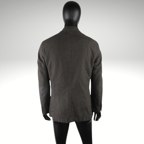 Massimo Dutti men's blazer size L cotton brown like new