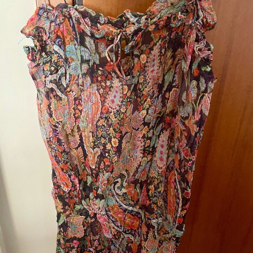 ZARA Top size M like new, semi-transparent, multicolor