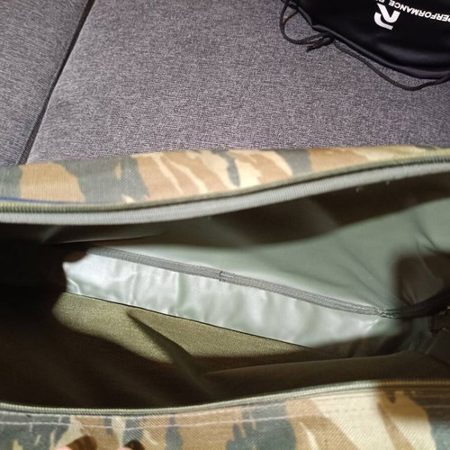 Camouflage bag used, suitable for travel or work, brown and green