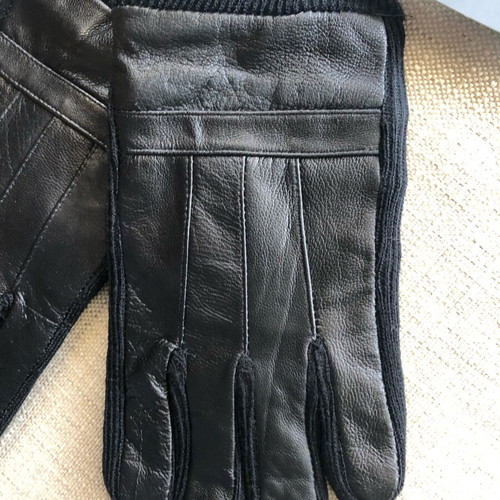 Vardas men's gloves new, black leather