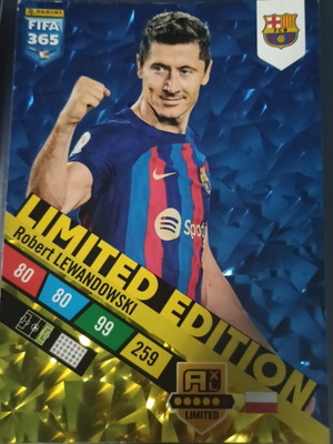 Lewandowski Fifa 365 Panini card large like new