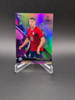 2021 Topps Finest UEFA Champions League Refractor Sven Botman #71 Rookie RC card used