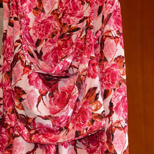 Floral set pants with bustier like new, pink and white, small