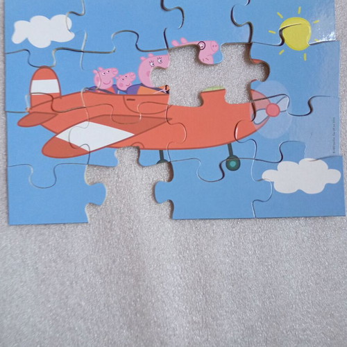 Peppa Pig Educa wooden puzzle set of 2 used