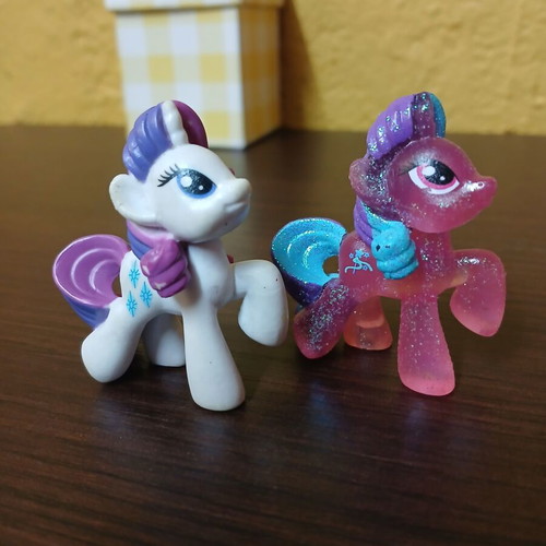 My Little Pony Hasbro mini pony figures used, pack of 2