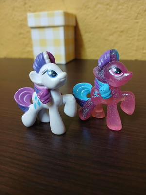 My Little Pony Hasbro mini pony figures used, pack of 2