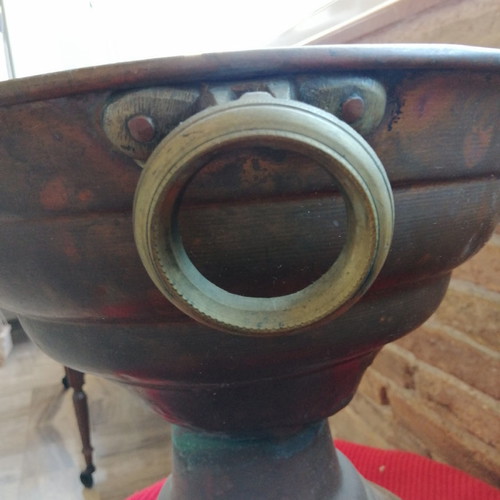 Mangali from Constantinople used, copper with brass handles