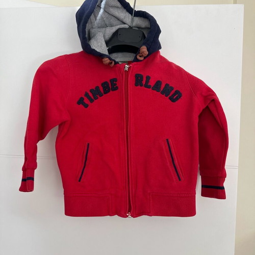 Timberland red sweatshirt used for 4 years old