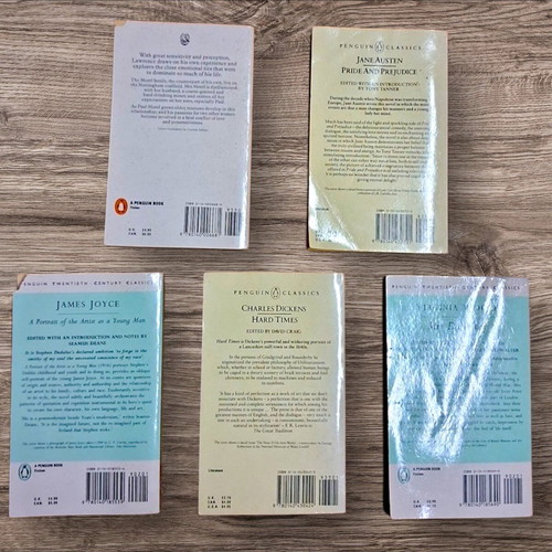 Classic English Literature Collection like new, 5 books