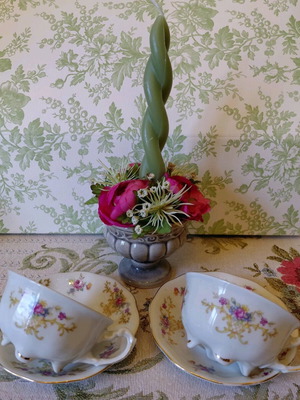 Σετ τετ α τετ φλιτζανάκια πορσελάνης vintage σαν καινούργιο