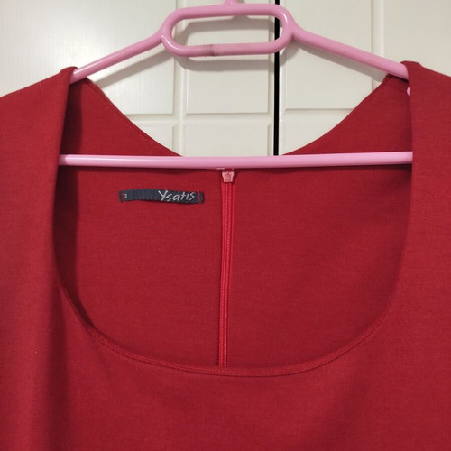 Ysatis midi dress burgundy size L like new