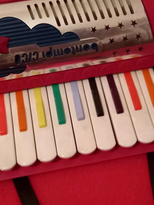 Children's accordion toy like new, functional without damage