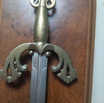Decorative wall miniature sword used