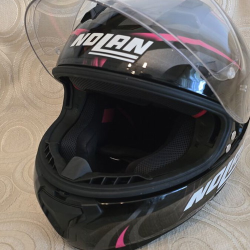 Nolan N87 motorcycle helmet Small black/fuchsia like new