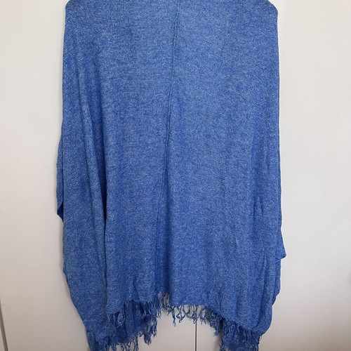 Pull & Bear knitted kimono, light weave, blue, size M