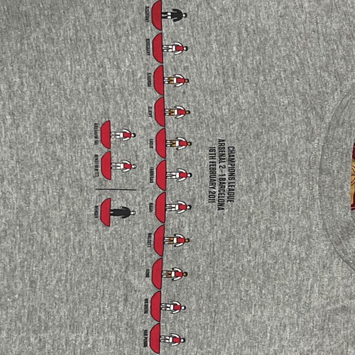 Arsenal Subutteo T Shirt Champions League used