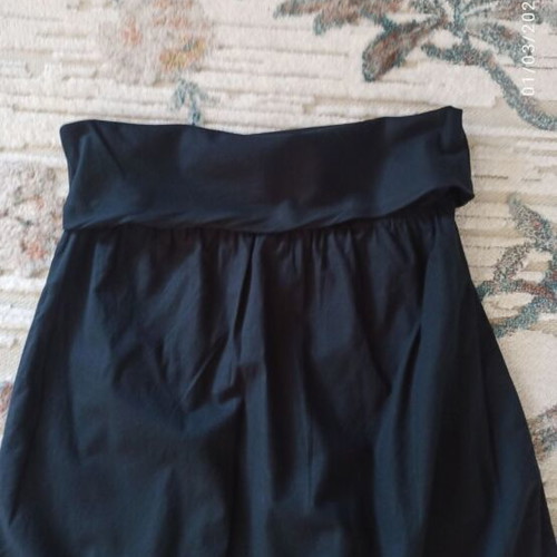 Sisley cotton skirt black medium like new, salvari style
