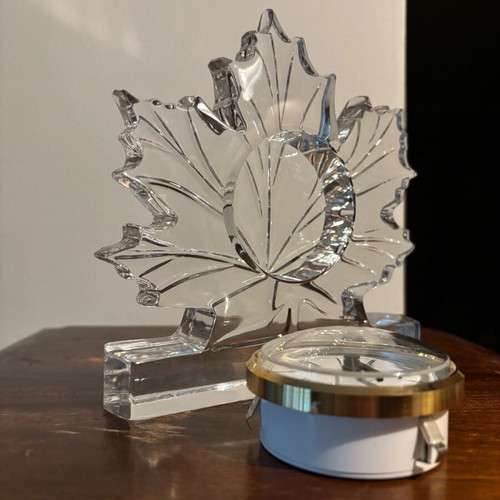 Crystal clock Nachtmann like new