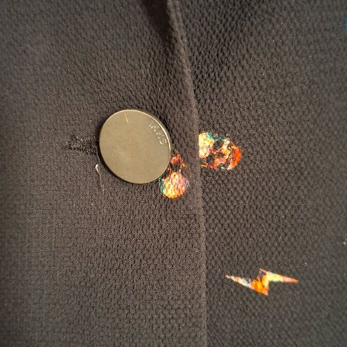 Ikks blazer new with skull and lightning print, tailored fit